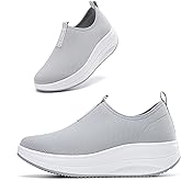 Oude Platform Loafers for Women Comfortable | Womens Slip On Sneakers Lightweight | Women's Walking Shoes Work Long Hours | Thick Rocking Bottom