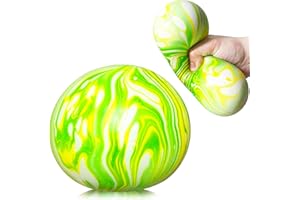 KAWAITE Giant Dough Balls Fidget Toy - Stretchy Jumbo Stress Balls for Kids and Adults - Pull and Squeeze Sensory Ball Squishy Toys, 2023 Novelty Stress Relief Balls for ADHD, ADD, Autism (Green)
