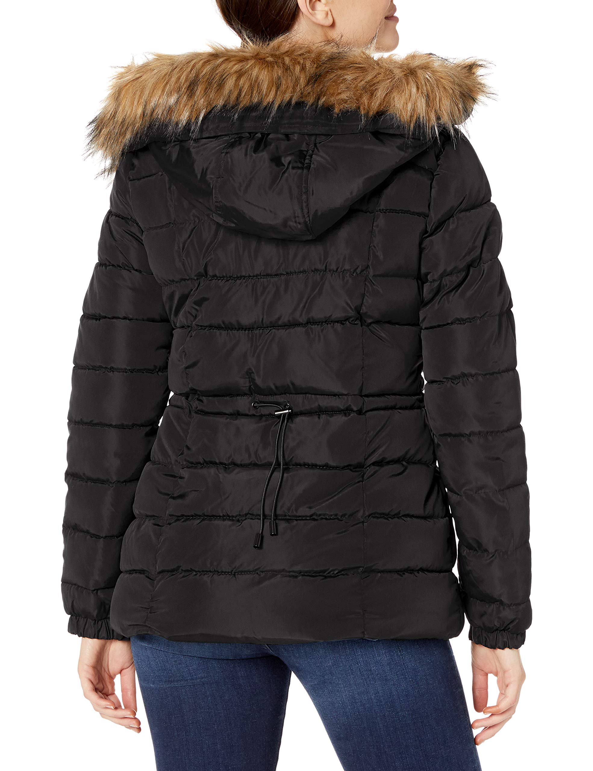 Madden Girl Women's Nylon Puffer Jacket Soft Black L for sale online eBay
