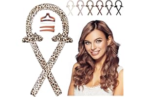 cobinaan Women Heatless Curlers For Long Hair, Headband Sleeping Soft Rubber Rollers, Curling Ribbon and Rods for Natural Hai