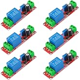 Dorhea 6PCS NE555 DC 5V Delay Timer Relay Switch Module Adjustable 0-10 Seconds Constant Current Regulator Timer Delay Converter for Automotive Control System Electrical Equipment