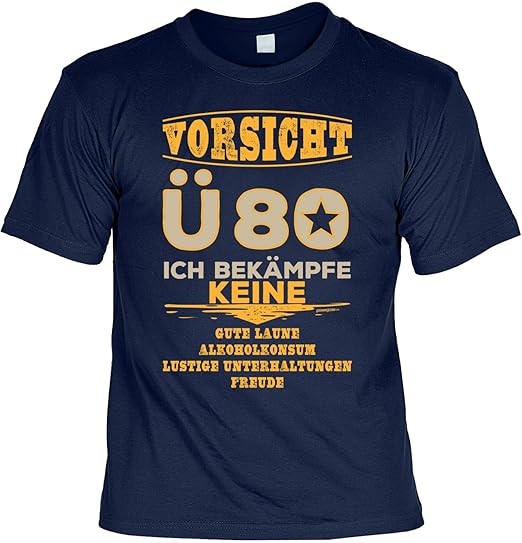 T Shirt 80 Geburtstag Geburtstagsshirt Sprüche 80 Jahre