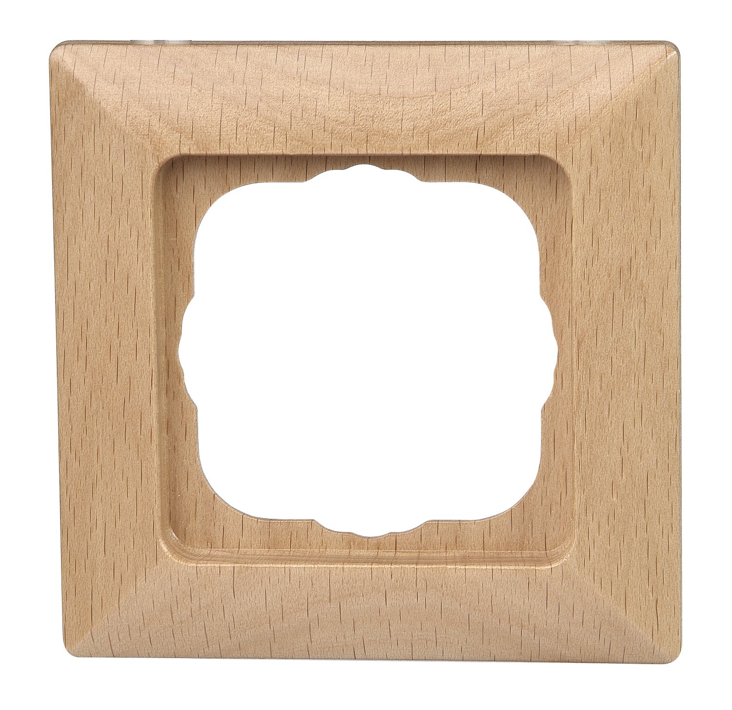 Kopp Milano 306515064 Cover Frame for 1 Socket for Vertical and Horizontal Mounting Beech