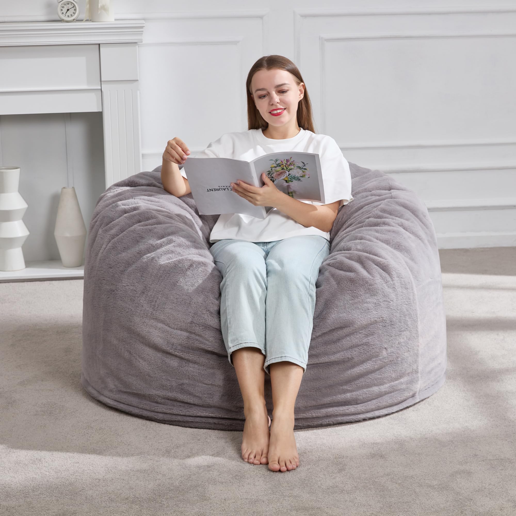 Hobestluk 3ft Bean Bag Chairs for Adults Large