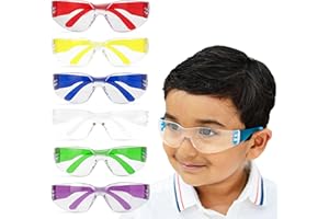 BISON LIFE Kids Safety Glasses, Bulk Kids Protective Glasses ANSI Z87.1 Safety Glasses for Kids, Science Safety Goggles Pack