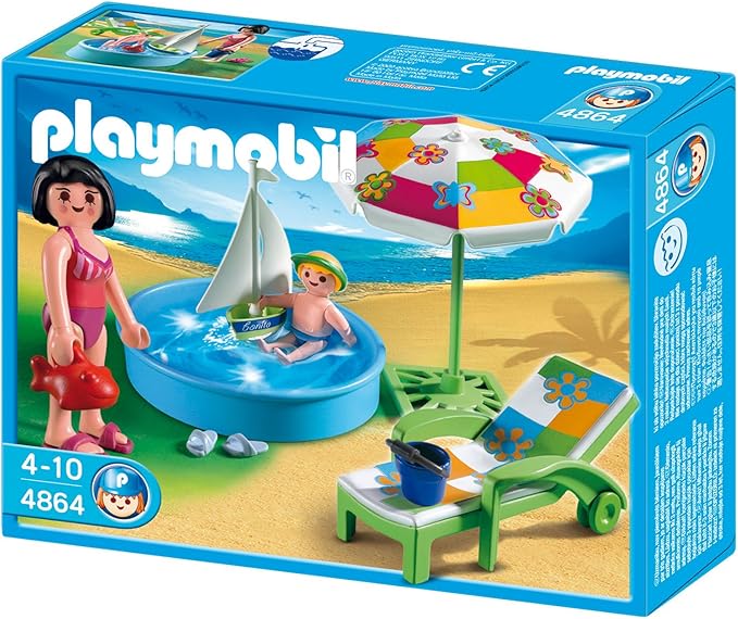 PLAYMOBIL - Piscina para niños, Set de Juego (4864): Amazon.es: Juguetes y juegos