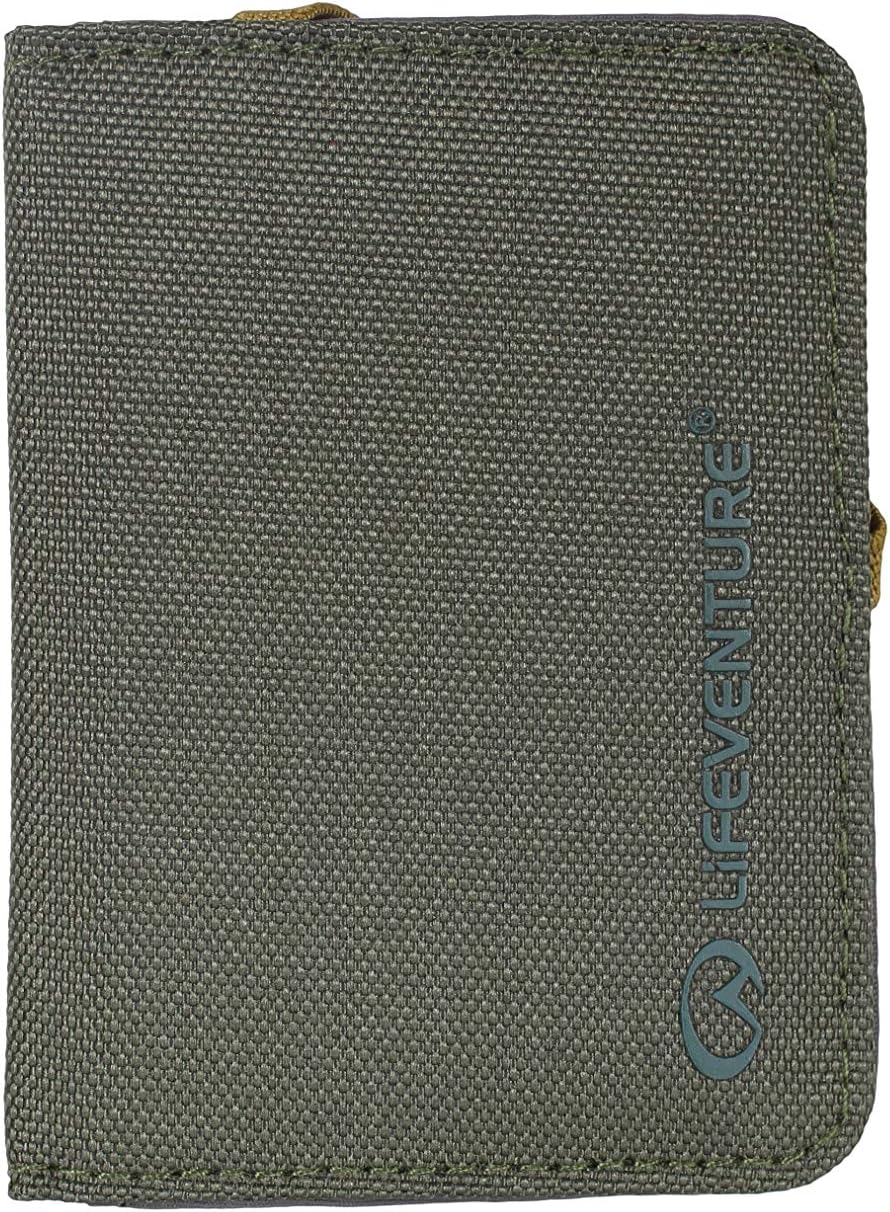 Lifeventure RFID Protected Card Wallet - Slim Wallet for Travel Eco-Friendly, Recyclable Material (Olive)