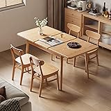 Muwuele Solid Wood Extendable Dining Table for 4-8