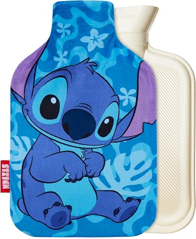Disney Stitch Hot Water Bottle with Soft Cover 1700 ML