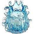 Aqua Blue Glass Candleholder