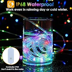 Nazuwke 66Ft LED Rope Lights Outdoor, 18 Colors