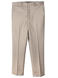 Spring Notion Boys' Flat Front Dress Pants 2T Tan
