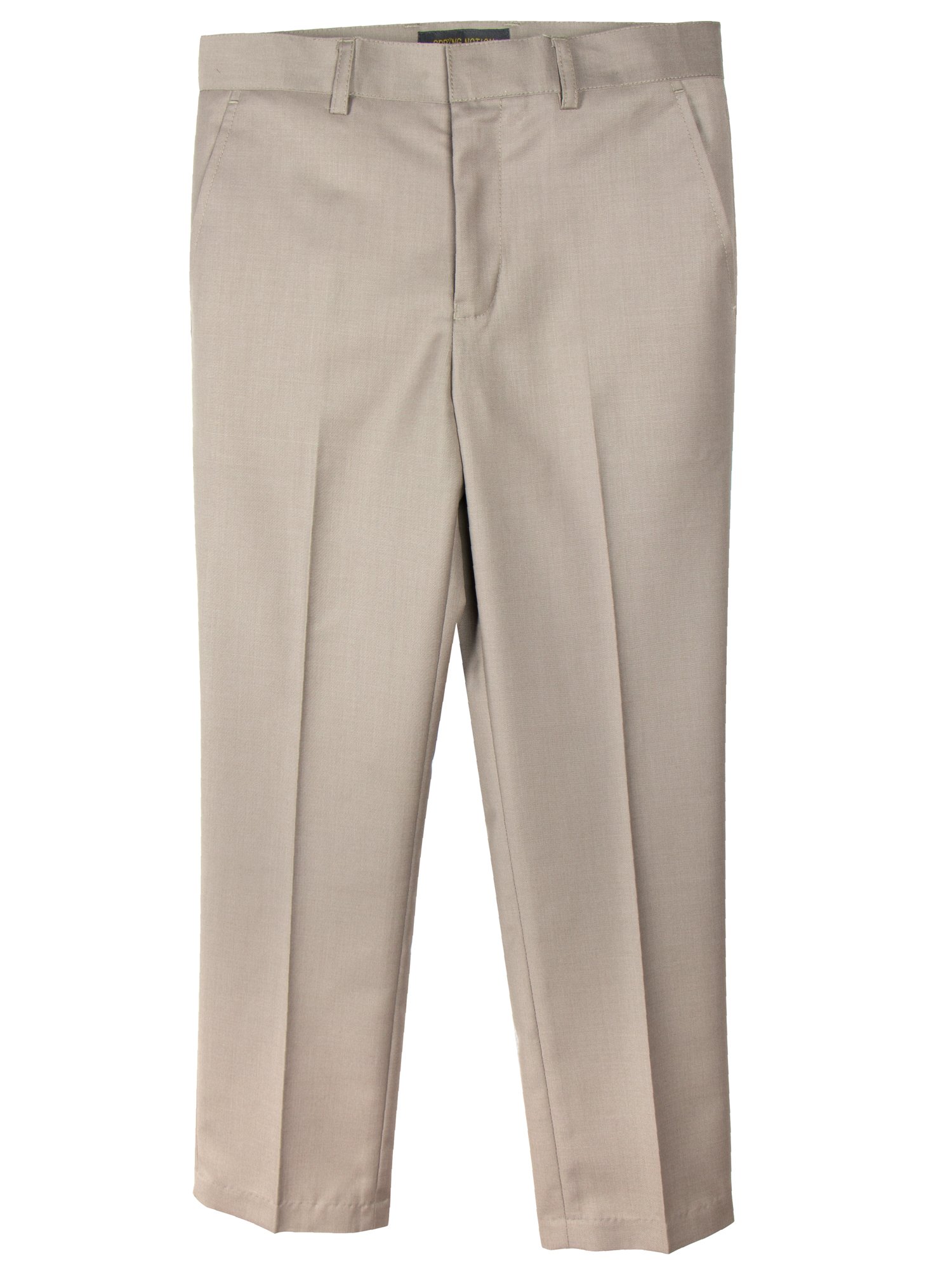 Spring Notion Boys' Flat Front Dress Pants 2T Tan