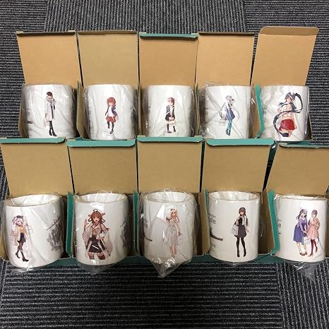 Amazon 艦これ 三越 コラボ マグカップ 加賀 雷 電 秋津洲 矢矧 鹿島 金剛 ウォースパイト 榛名 潮 曙 アニメ 萌えグッズ 通販