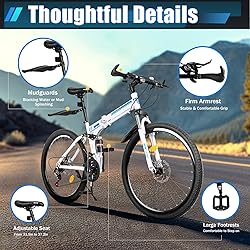 Goudergo 26 Inch Outdoor Mountain Bike, 21 Speed