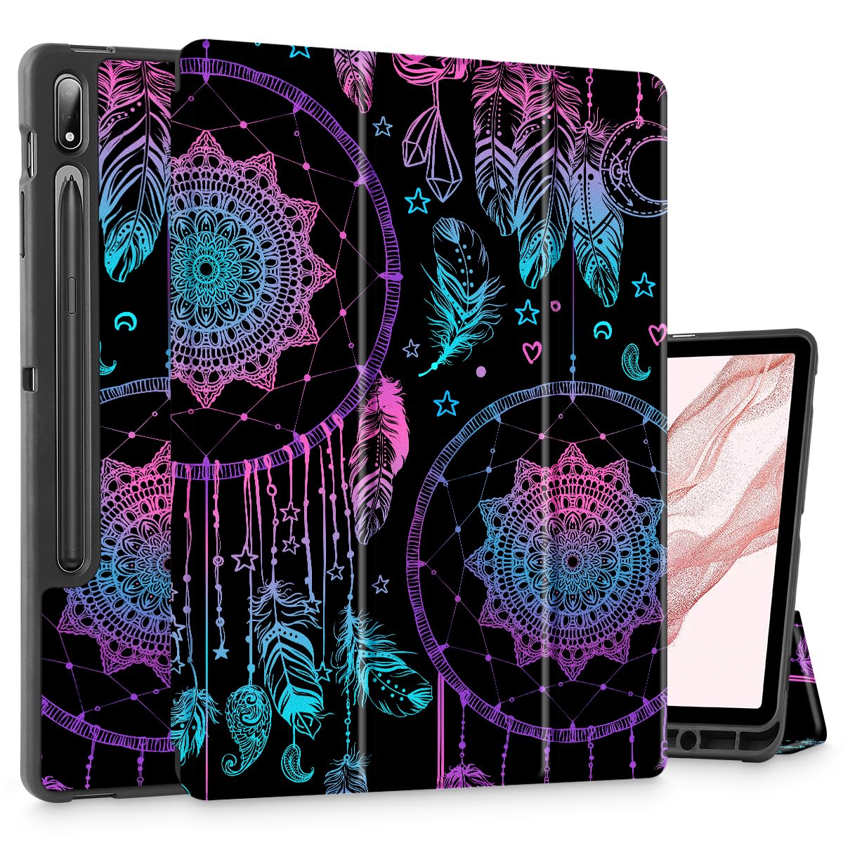 Tuiklol Case for Samsung Tab S8 Plus 2022 & S7 FE