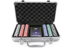 VERSA GAMES Poker Chips for Travel, Poker Set 300 Piece 2g, Mini Poker Chips for Travel, Casino Games, Board Games.