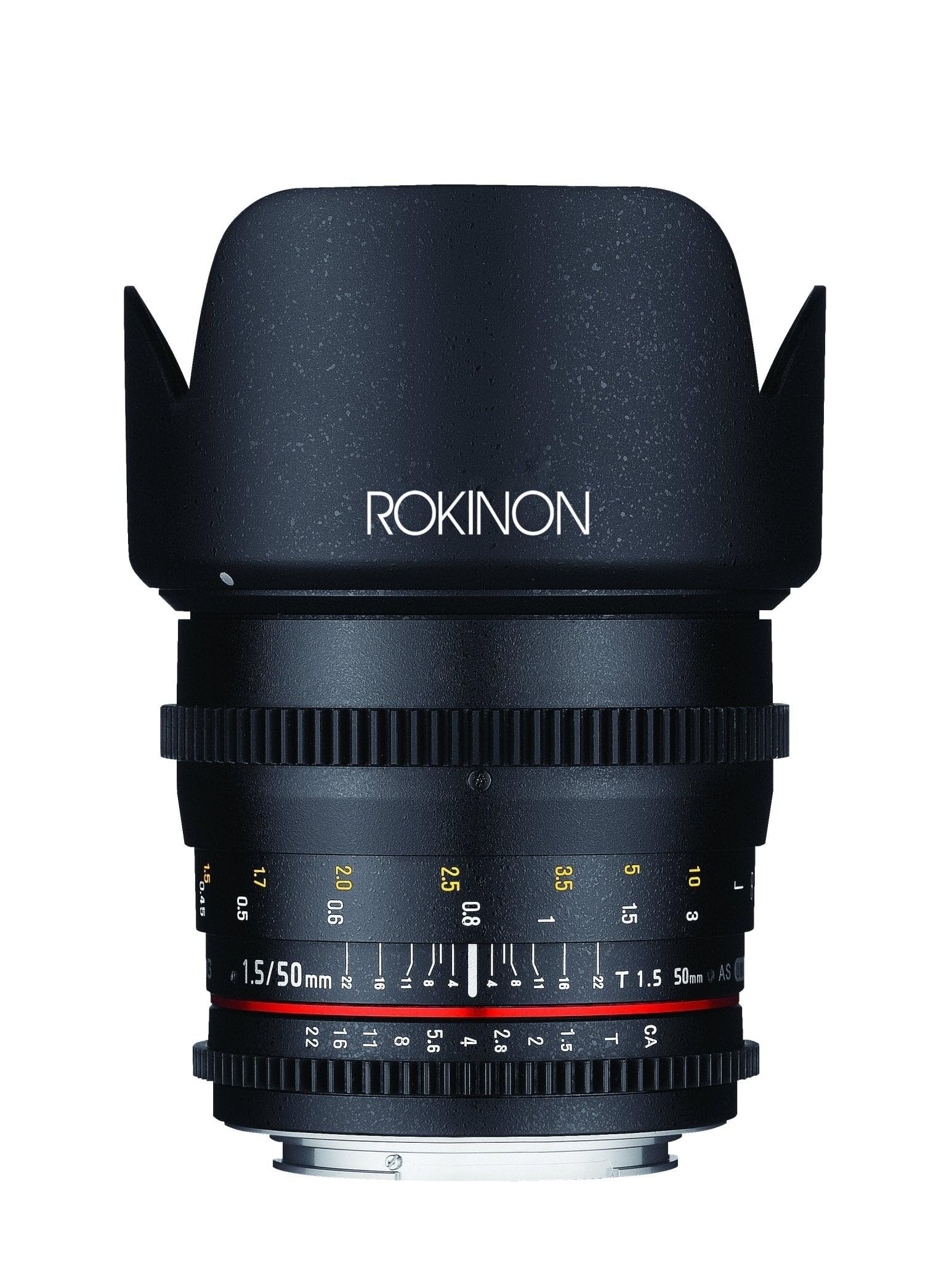 Rokinon DS50M-MFT Cine DS 50 mm T1.5 AS IF UMC Lente de cine de fotograma completo para Olympus y Panasonic Micro Four Thirds