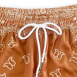 DIOTSR Mens Paisley Graphic Shorts Casual
