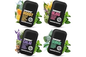 Z!NGHA Natural Aromatherapy Nasal Stick – Boost Focus & Enhance Breathing | Portable Sinus Relief & Relaxation Nasal Inhaler Stick | Intake Breathing Essential Oil Blend for Stress and Congestion