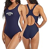 Adoretex Women's Guard Fit Back One Piece Swimsuit with Soft Cups