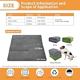 PICK FOR LIFE Dog Pee Pad Washable Extra Large 92x182 cm 2 Pack Non-Slip Grey view 7