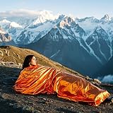 RLXMARTD Emergency Sleeping Bag 2 Pack Bivvy Bag Survival Camping Gear view 5