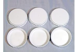 Lexon Replacement White Polypropylene Caps Lids for 2.5-gallon jugs 6 Pack