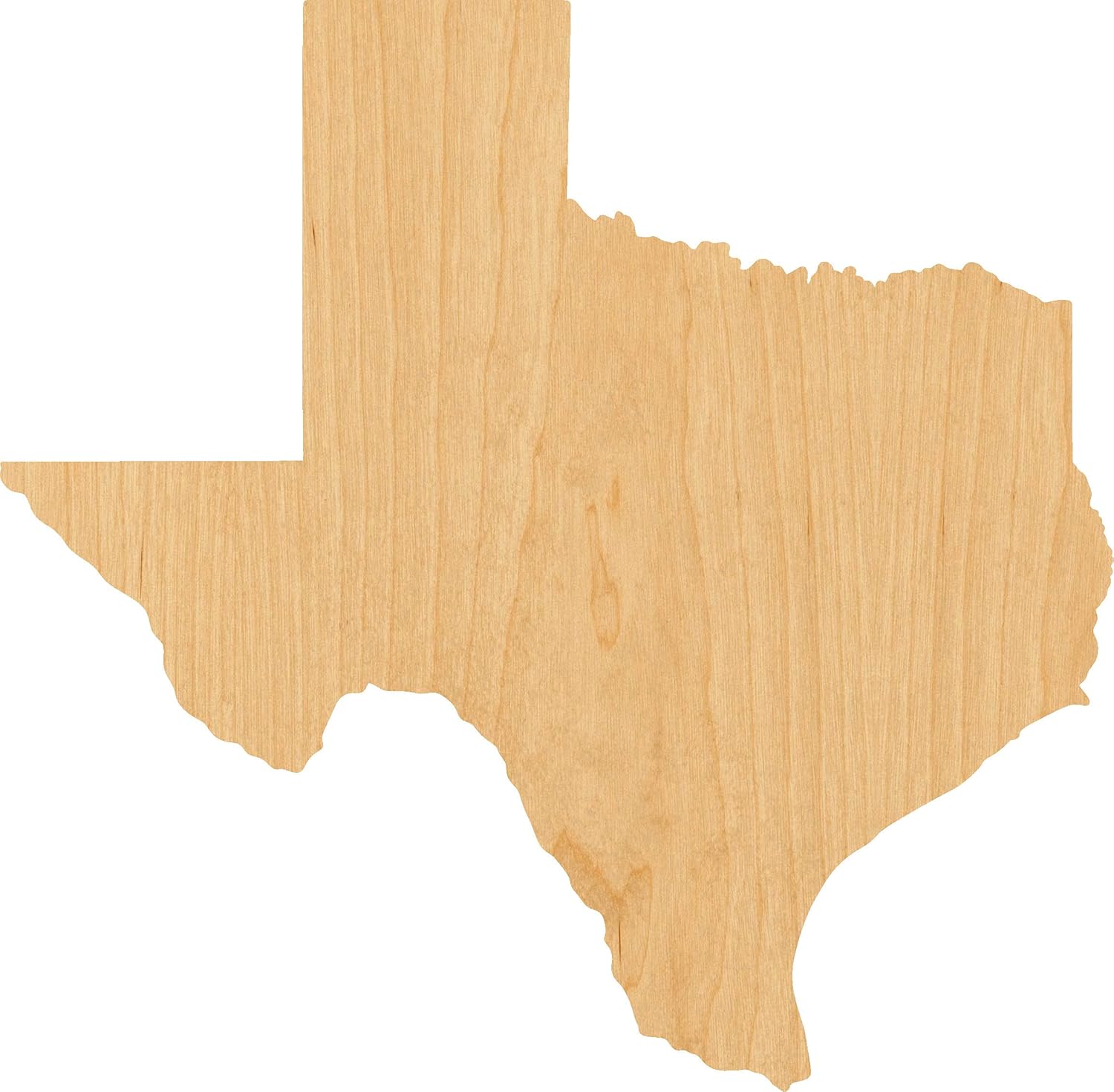 Mixed Media - Texas Laser Cut Out Wood Shape Craft Supply - 4 Inch