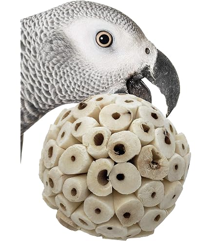 Bonka Bird Toys Foraging Ball – Spielzeug Für Papageien & Vögel, 17,8 Cm Hoch, Bunt & Füllbar