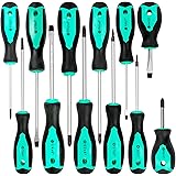 Amazon Basics 12-Piece Magnetic Screwdriver Set, ‎7 x 2 x 14.8 inches, Turquoise