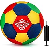 HopeRock House Soccer Ball Soft Foam Indoor Soccer Ball Size 4 Kids Inside for Your Home Ball, Lightweight Safe Fun for Dribbling Training, Great Youth Soccer Balls, Soccer Gifts for Boys 8-12