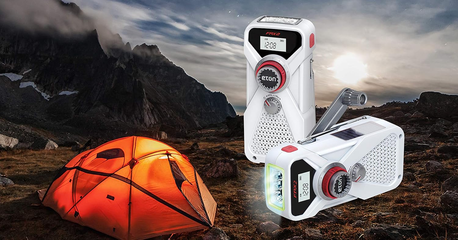 Eton Hand Turbine AM/FM/NOAA Weather Radio with USB Smartphone Charger and LED Flashlight: Electronics