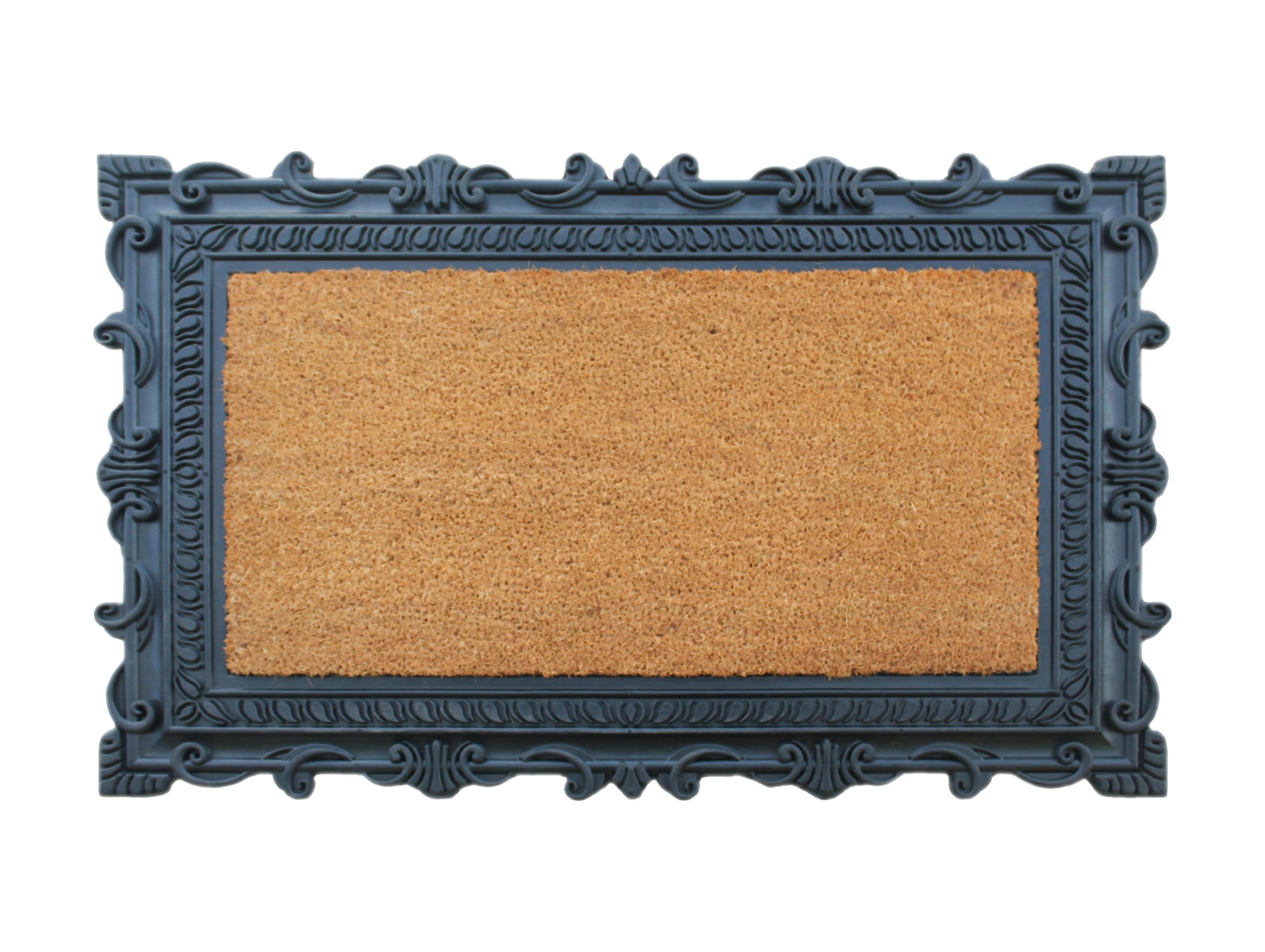 A1HC Natural Coir and Rubber Door Mat, 24" x 36", Thick Durable, Heavy Duty, Thin Profile Door Mat, Easy to Clean, Long Lasting, Front Door Entry Doormat Image