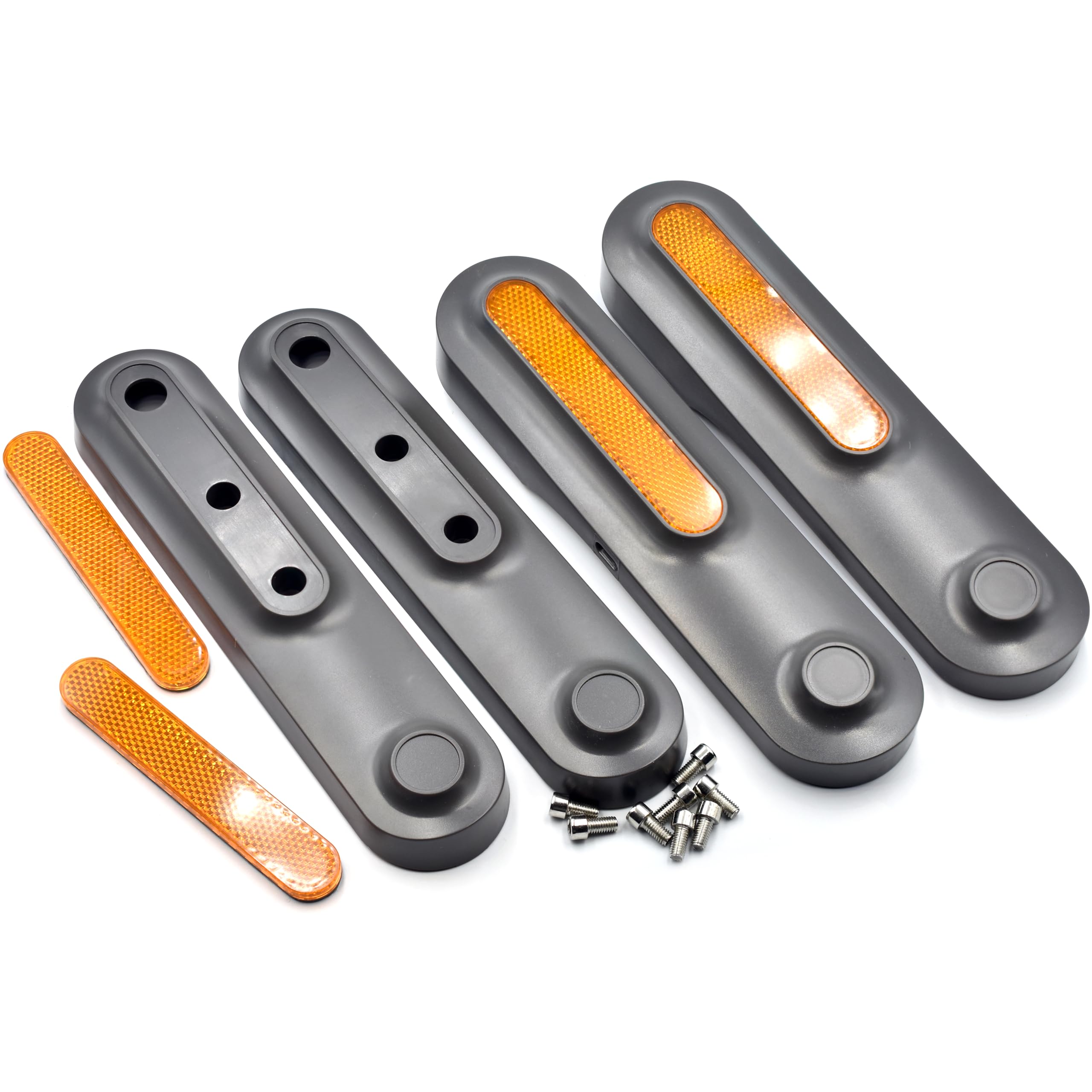 myBESTscooter - Front And Rear Side Wheel Covers With Reflective Pieces For Xiaomi 4 Ultra Electric Scooter