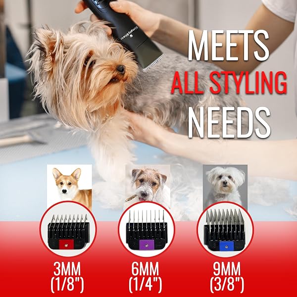 SIMPLYSHEAR PREMIUM DOG CLIPPERS FOR GROOMING, HIGH-PERFORMANCE 2-SPEED CORDED SHEARS, QUIET AND RELIABLE GROOMING KIT FOR DOGS AND CATS, SS200
