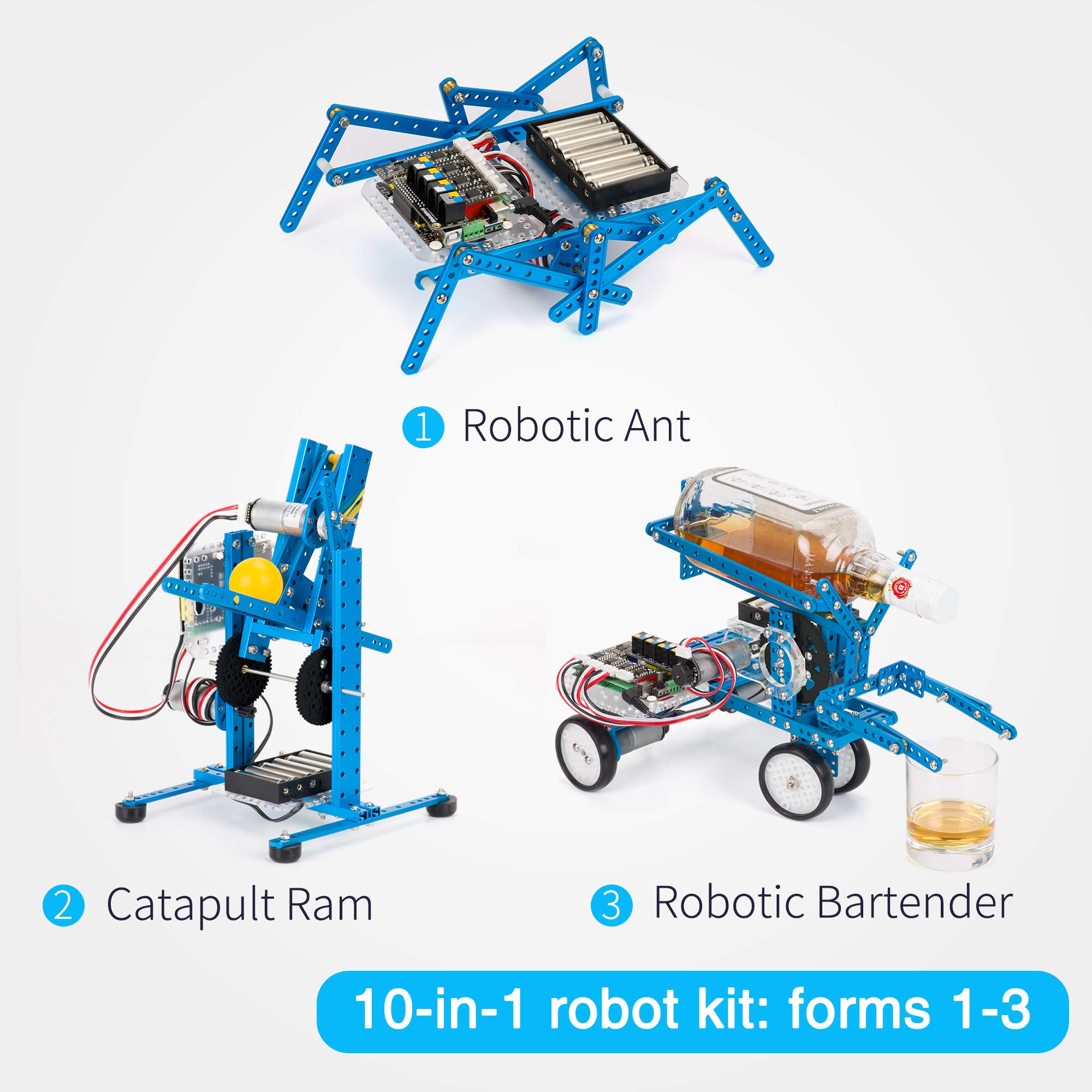 Makeblock mBot Ultimate 10 in 1 Robot Building Toys, Robotics Kit App Remote Control Robot Toys Compatible with Arduino C & Raspberry Pi, STEM Educational DIY Robotics for Kids Ages 12-16 - Image 6