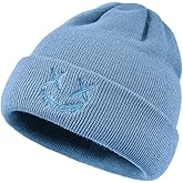 Croogo Winter Beanie Hats for Women Stretchy Warm Skull Cap Mens Cuffed Cable Hat Acrylic Skullies Ski Caps