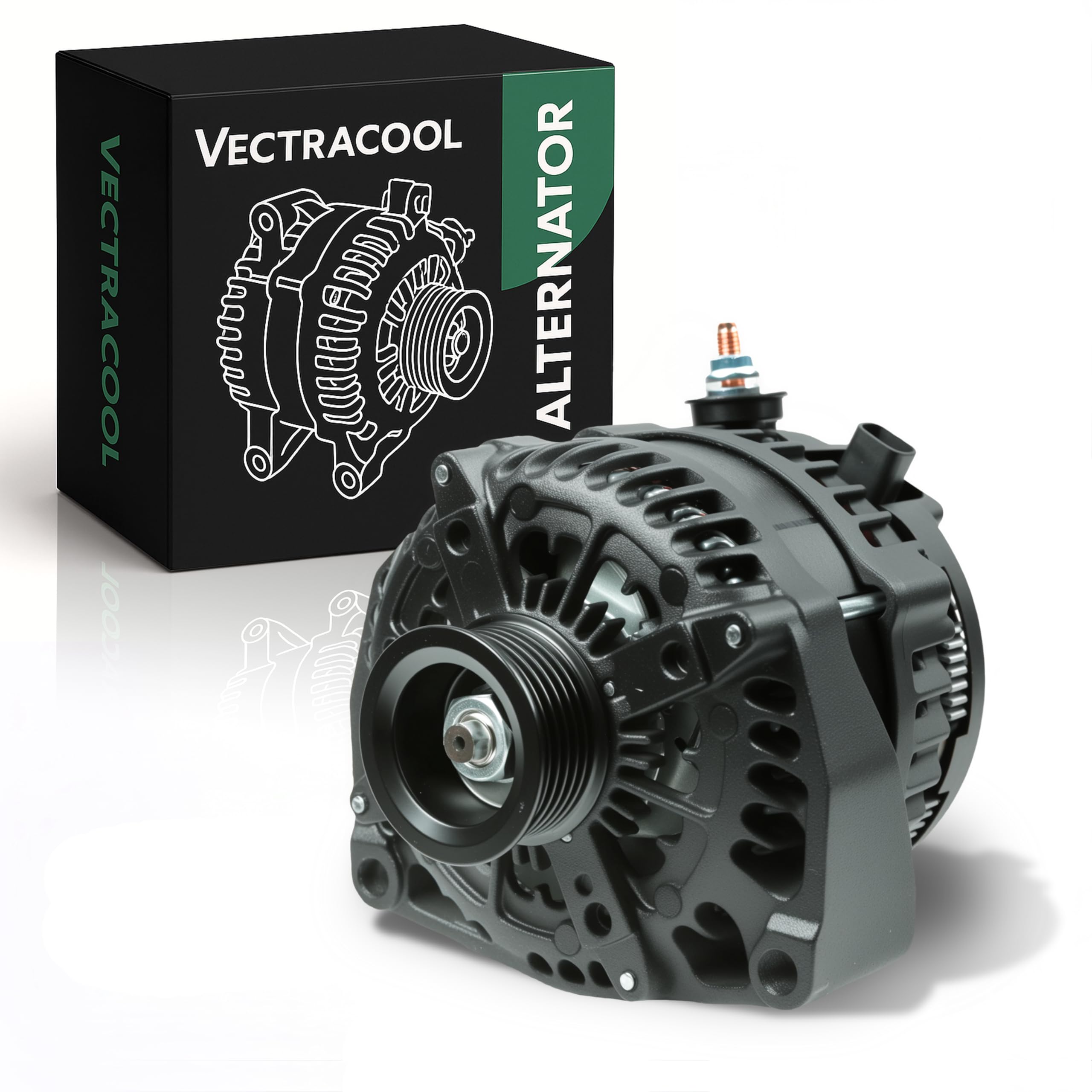 Photo 1 of 15093928 14V 300Amp High Output Alternator for 09-11 Cadillac Escalade, 07-11 Chevy Avalanche, 07-11 Suburban Tahoe and 07-11 GMC Yukon and 08-09 Hummer H2, Replacement for 15857608 15905871