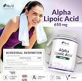 Nu U Nutrition Alpha Lipoic Acid 650mg Vegan Caps 150 5 Month Supply view 2