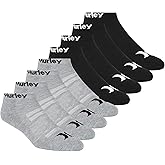 Hurley Mens 8 Pack Sport Cushioned Low Cut Socks