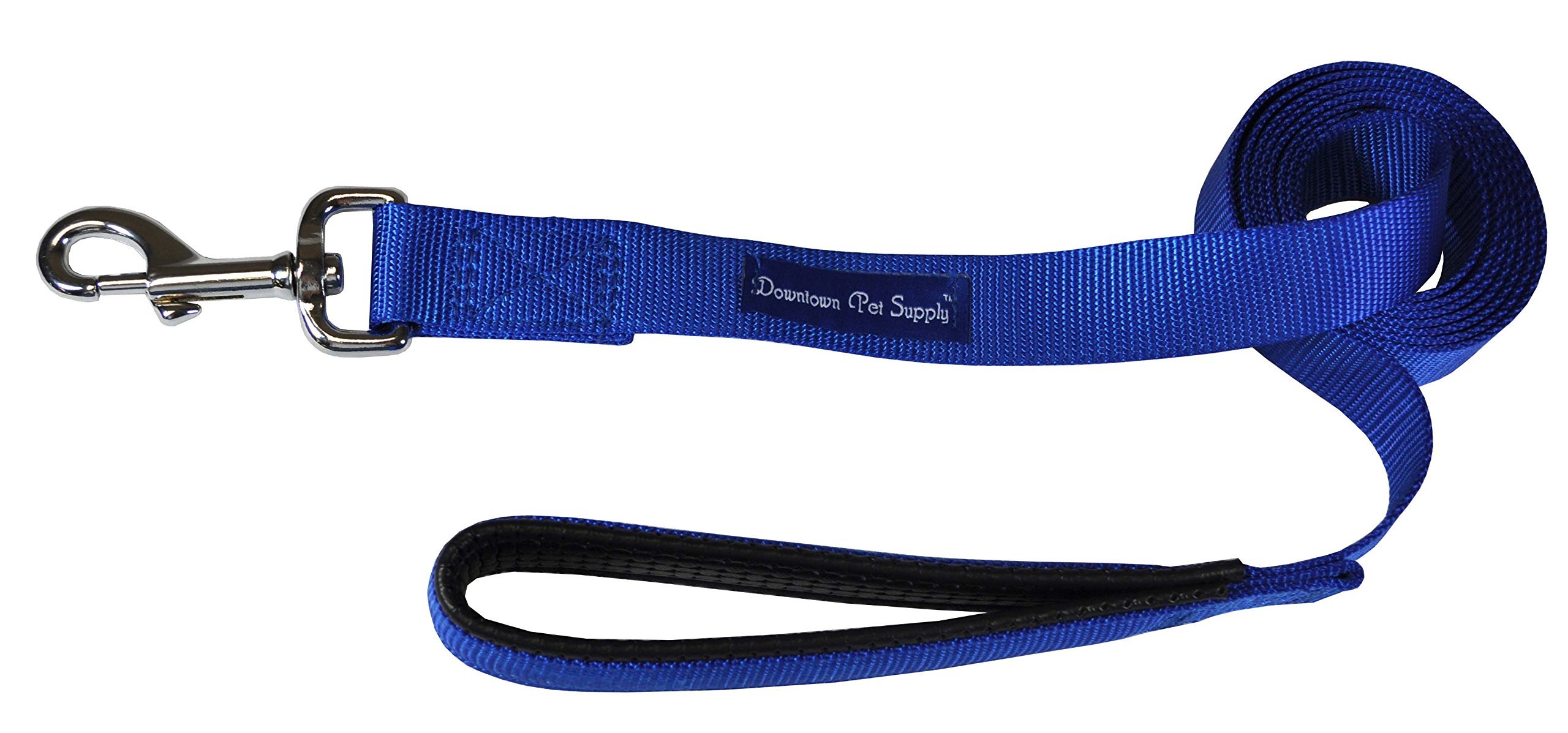 Downtown Pet Supply Strong Durable Dog Leash Lead 4 ft x 3/4 in Blue