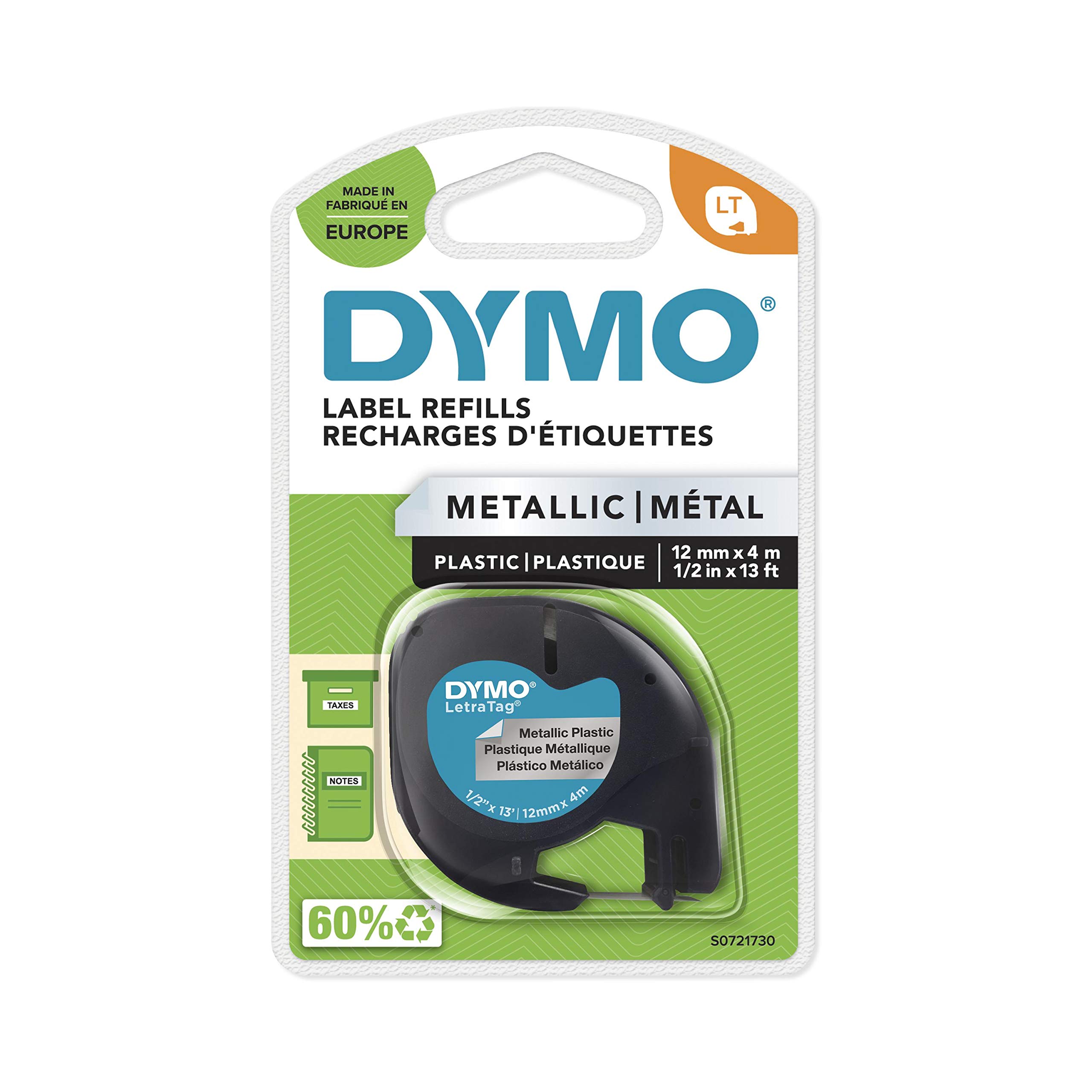 dymo metallic labels