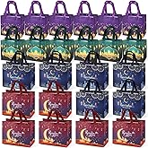 24PCS Ramadan Mubarak Reusable Gift Bags, Assorted Sizes Treat Bags with Handles, Ramadan Mubarak Party Bags, Multifunctional Non-Woven Ramadan Bags for Gifts Wrapping, Ramadan Kareem Party Supplies
