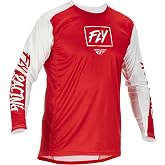 Fly Racing 2022 Adult Lite Jersey (Red/White, Medium)