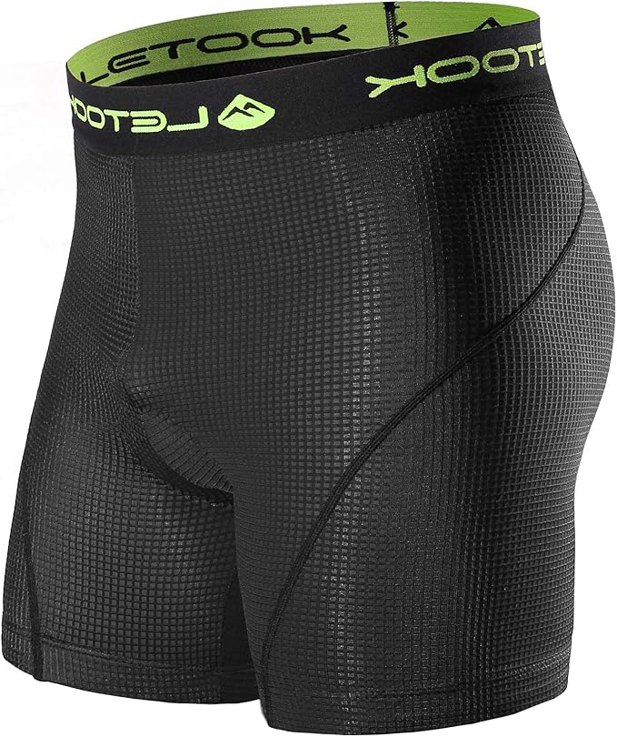 Letook Men’s 3D Padded Bike Underwear Shorts Breathable