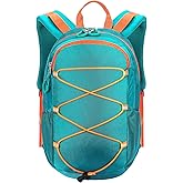 Unineovo 10L Kids Hiking Backpack, Small Waterproof Travel Daypack for Camping, Lightweight Pack for Boys or Girls Ages 4-12 (Green)