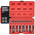 NEIKO 04207A Impact Nut & Bolt Extractor Set, 14 Piece Lug Nut Removal Tool, 3/8 Drive, Deep and Shallow Stripped Bolt Extractor Socket Set, Rounded Bolt Removal tool, Nut Remover Socket Set, CR-Mo