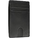Access Denied Slim Minimalist Wallets For Men - Vegan Leather Front Pocket Thin Mens Wallet RFID Credit Card Holder Gifts For