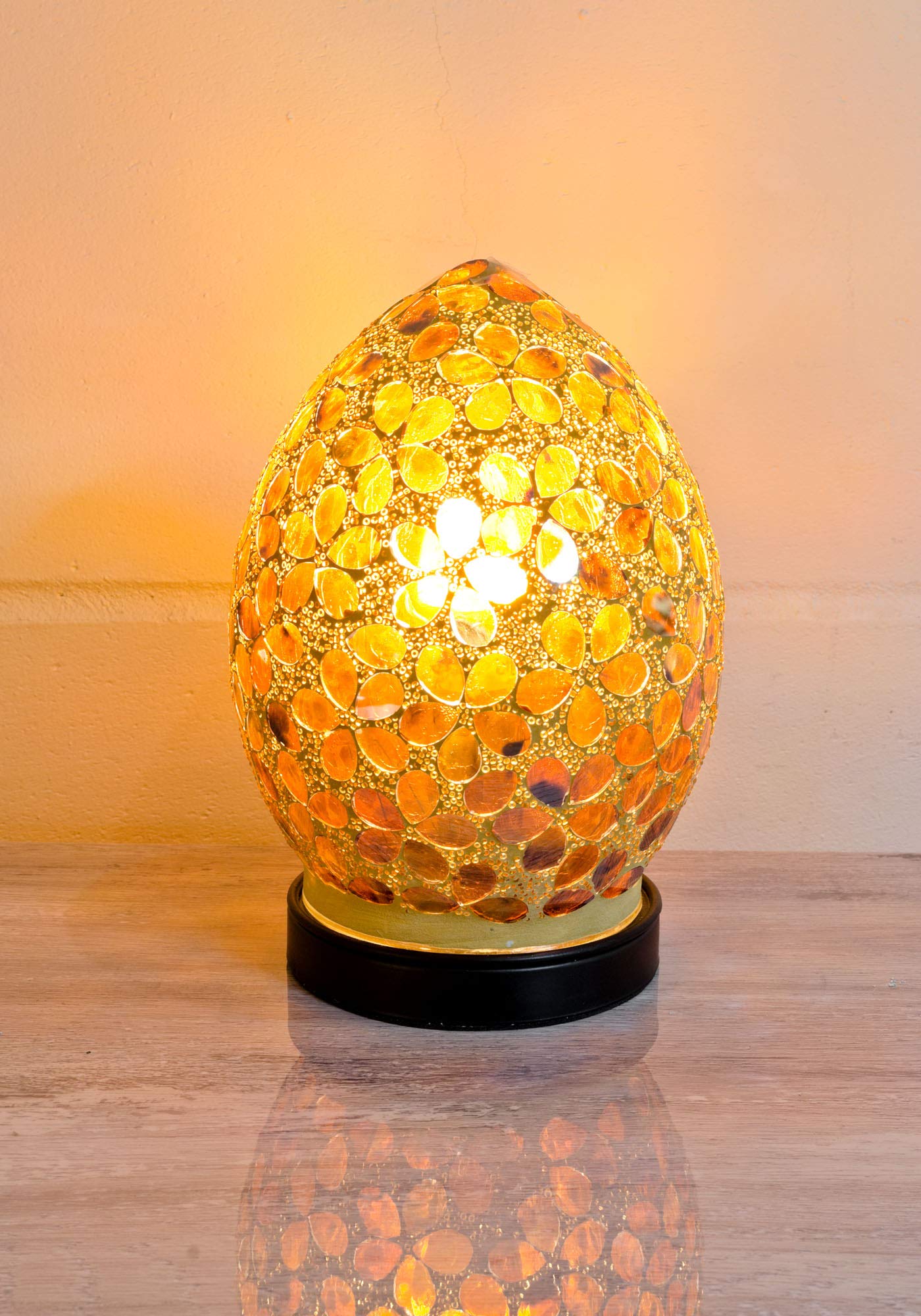 Febland Brown Tile Mosaic Mini Egg Lamp